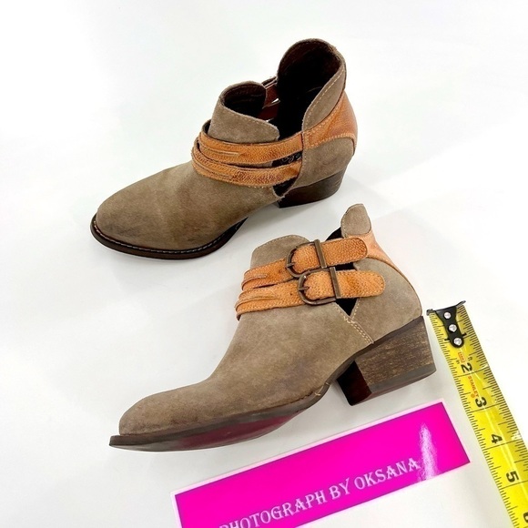 Rebels Sz 6 Boho Double Strap Ankle Booties Anthropologie - Picture 5 of 13